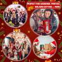 Windyun 48 Pcs Christmas Tumbler Gift Box with Ribbon for Sublimation Glass Transparent Tumbler Gift Boxes for 12oz 16oz 20oz Glass Cup Packaging for Jars Mug Can Xmas Party Supplies (Classic Style)