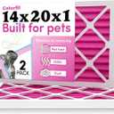 Colorfil 14x20x1 Air Filter (2-Pack) | Made in the USA | Color Changing | Remove Cat and Dog Odor | MERV 8 for Pet Hair Dander and Dust | 13.5"x19.5"x0.75" Exact Size