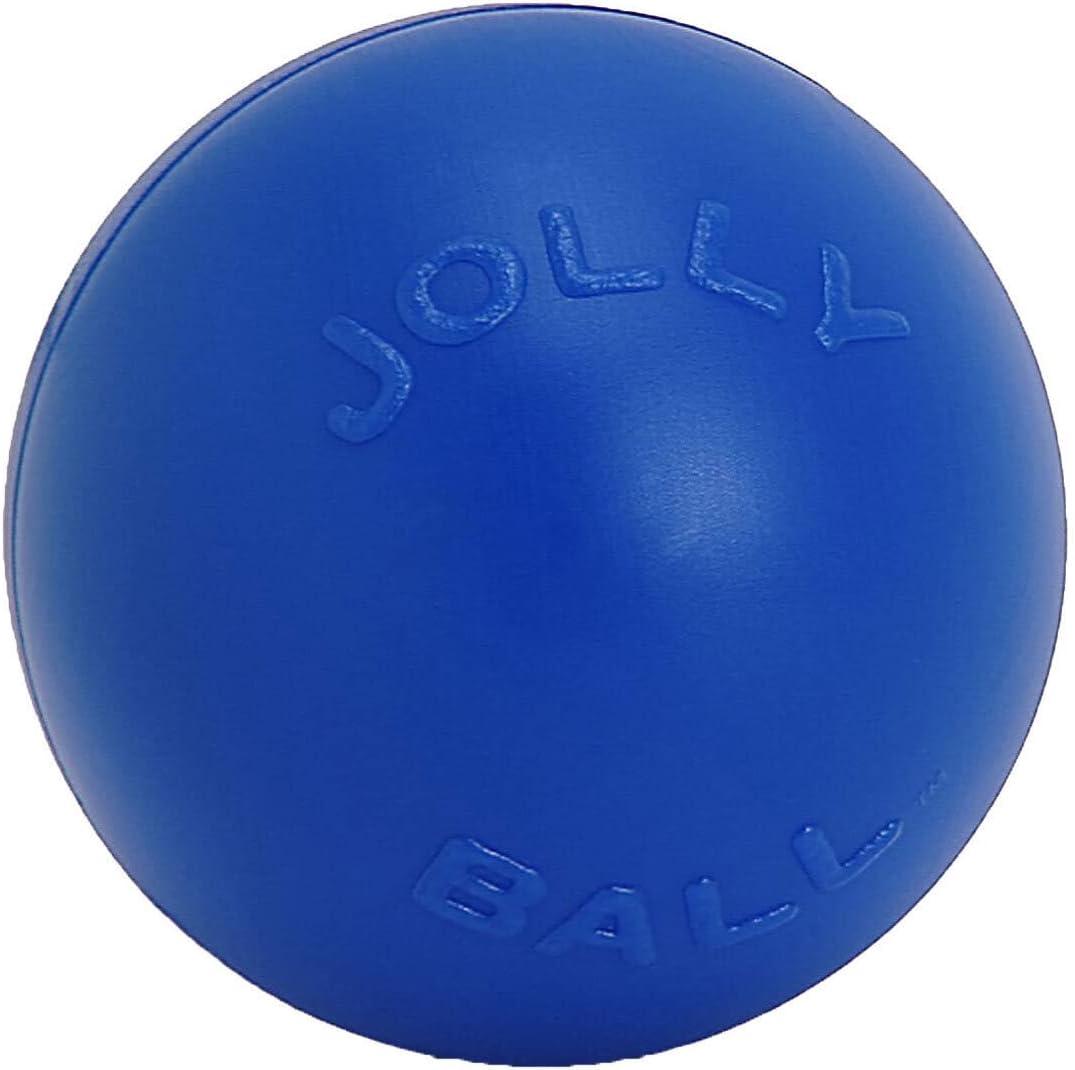 Jolly Pets Push-n-Play Ball Dog Toy, 6 Inches/Medium, Blue (306)