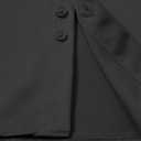 Mens Slim Fit Dress Shirts Wrinkle Free Formal Wedding Long Sleeve Button Down Shirts (Black, XS)