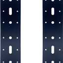 2PCS 11" X 3" Straight Steel Flat Plate,Heavy Duty Mending Plate Joining Connecting Brackets, I Strap Metal Plate.Fit 4x4,6x6 for Repair House,Furniture,Pavilion,Straight Flat Plate for tress framing