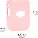 Geekria for Creators Microphone Case Cover Compatible with DJI Mic 2 Transmitter, Mic Silicone Protective Skin, Soft Sleeve Shell Protector (Pink / 2 Pack)