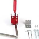 Lawn Mower Blade Sharpener 15-45 Adjustable Frame, Ball Bearing Handle for Right/Left Blades, Angle Grinder Attachment, Universal Garden Tool KitRed