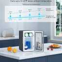AstroAI Mini Fridge 2.0 Gen, 6 Liter/8 Cans Small Refrigerator Makeup Skincare Fridge 110V AC/12V DC Portable Thermoelectric Cooler and Warmer Fridge for Bedroom, Thoughtful Choice for Mom (Dark Grey)