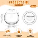 12 Pcs Fish Bowl Bubble Vase Bulk,3.5"h X 3.94"w
