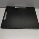 Joy&Grace Appliance Slider for Kitchen Appliances 360 Rolling Sliding Tray for Coffee Maker Countertop, Bamboo Coffee Pot Slider Rolling Tray with Universal Rollers (Black, Large 16"x13")