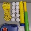 Bennol T Ball Set Toys for Kids 3-5 5-8, Kids Baseball Tee for Boys Toddlers, Auto Ball Launcher, Indoor Outdoor Outside Sports Tee Ball Set Toys Gifts for 3 4 5 6 Year Old Boys Toddler Kids