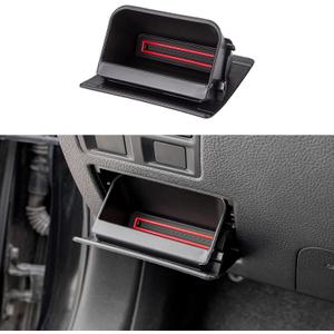 PIMCAR Fuse Box Coin Container Inner Storage Tray for Subaru Impreza XV Crosstrek Forester Legacy Outback WRX STI Ascent Accessores (with Non-Slip Red Liner)