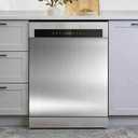 Magnetic Dishwasher Cover, 23.5“ x 28 Dishwashers with a Tall Door Panel, Silver-M