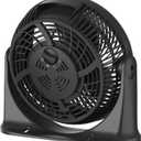 Comfort Zone 11-Inch High-Velocity Tabletop Air Circulator Fan, Quiet Personal Fan with 3 Speeds & 90 Adjustable Tilt  Portable Desk Fan for Home, Bedroom, or Office, Black