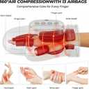 Hand Massager with Heat and Compression, 2026 New Cordless Hand Massager for Carpal Tunnel Relief and Wrist Pain, Cordless Heated Finger Massager with Customized Massage, Gift for Women Men, 3 Modes