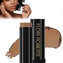 Base Strokes Crme Foundation Stick by Flori Roberts, Full Coverage for Women of Color or Deeper Skin Tones, Long Lasting Makeup, Natural Finish, Complexion Concealer & Corrector (0.5 Ounce (Pack of 1), Praline)