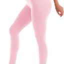 Blue Breath Leggings for Women High Waisted, Buttery Soft Yoga Pants, Non See Through Light Tummy Control Athletic Pants (Large-X-Large, 09-Light Pink)