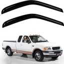 Window Rain Guards Wind Deflector Ventilation, Rainguards Compatible with Ford 1997-2003 F150 Supercab,2004 Heritage/1997-1999 F250 Regular Cab Noise f150 Window deflectors (Two Doors)