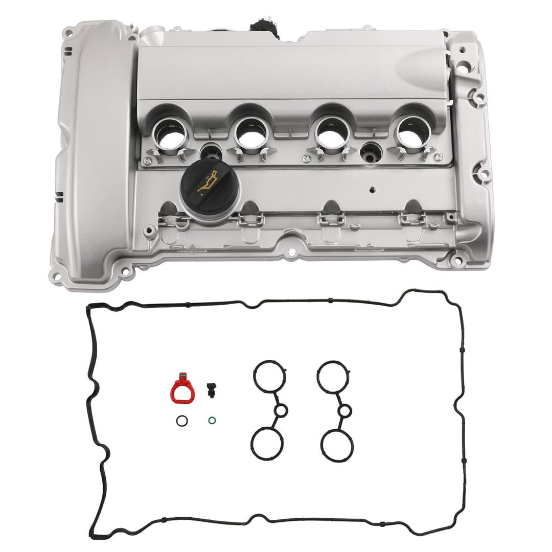 Upgraded Aluminum Engine Valve Cover with Gaskets 11127646555 Replacement for Mini Cooper S JCW R55 R56 R57 R58 R59 1.6L N14 Turbocharged Engine Replace 11127561714, 11127572854, 11127585907