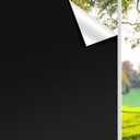 Finnez Blackout Window Privacy Film No Glue Necesary Static Cling,Anti-UV,Black Window Film 100% Light Blocking for Home Or Office