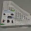 Lemical Magazine Holder 4 Vertical Compartments Collapsible Magazine File Holder Space Saving Rack Home Kitchen Desk Organizer No Need to Assemble Gray