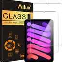 Ailun Screen Protector for iPad Mini 7 A17 Pro 7th Gen 2024 & Mini 6th Gen 2021 Release, 8.3 Inch, Tempered Glass 2.5D Edge, iPad Mini 7 & 6,Case Friendly, 2 Pack