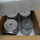 VERONES Wide Mouth Mason Jars 22 oz, 22 OZ Mason Jars Canning Jars Jelly Jars With Wide Mouth Lids, Ideal for Jam, Honey, Wedding Favors, Shower Favors, 6 PACK,EXTRA 6 Lids with Straw Hole