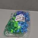 LaRibbon Blue and Green Bows - Curly Ribbon Gift Bows, Self Adhesive for Birthday Party, Gift Wrapping, Treat Bags - 8 Counts