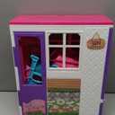 Doll House Portable & Foldable Dollhouse w/ 60+ Pcs & 2 Dolls, Play House Toy with Bedroom Bathroom Kitchen Furniture Playset, Playhouse Birthday Gift for Girl Kid Toddler (1-Story House)