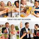 200 Pack Gold Plastic Cups, 12 Oz Clear Disposable Cups with Gold Rim, Heavy Duty Cups for Party, Wedding and Daily Use