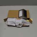 JSOT Solar Fence Lights - Solar Lights Outdoor Waterproof, Outdoor Light Deck Light for Outside Garden Backyard Patio Yard Wall Stair Step Post 3LED Lighting, Warm Light, 6 Pack