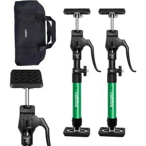 Cabinet Jacks for Installing Cabinets, Adjustable Third Hand Quick Support Pole 15.8" - 23.6" 200lbs Capacity for Dust Barrier Poles, Drywall Lift Furniture Jack Rod & Zip Wall Pole Kit,2-Pack