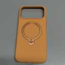 TORRAS Ostand Q3 Silicone for iPhone 17 Pro Max Case, Fit for MagSafe, 360 Spin Ring Stand, Liquid Silicone Cozy Vibrant Grip, Camera Control, Protective Case for iPhone 17 Pro Max, Pastel Orange