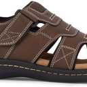 DOCKERS Searose Fisherman Mens Sandals Outdoor Comfort Memory Foam Sandals for Men (14, Briar)