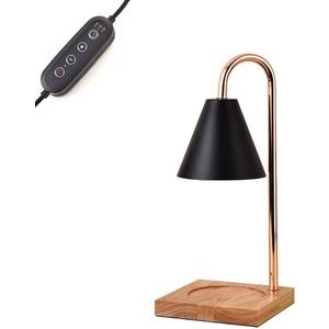 Erumpere Candle Warmer Lamp, Dimmable Candle Warmer Lamp with Timer for Jar Candles 2H/4H/8H Nightstand Lamp for Bedroom (2 Wax Warmer Bulbs)