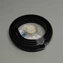 ZhiYo 5.6ft Cord Covers for Wires on Floor, Cord Hider Floor Hide Extension Cords, Soft PVC Cable Cover Cable Protector, Wire Cavity W0.62in H0.31in, Black