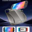 Honghao TPU Switch 2 Case for Nintendo 2 2025 - Soft Protective Cover, Drop Protection Grip Case for Switch Nintendo 2 Console Accessories (Gray)