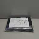 NICETOWN Black French Door Curtains for Window, 100% Blackout Thermal Insulated Window Covering for Glass Door, Front Kitchen Curtain Tie Up Shade 26W x 72L Inches Long, 1 Panel