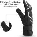 INBIKE Cycling Gloves for Men Winter Windproof Reflective Thermal Gel Pads Touch Screen Bike Gloves for Cold Weather Riding