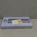 Wireless Keyboard and Mouse Combo, Retro Typewriter Keyboard with Round Keycaps, Full-Size Ergonomic, Blue, Ideal for Windows PC, Home, Office, and College, Wireless Keyboard Mouse Combo