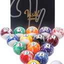 Billiard Balls Set Pool Table Balls Marble-Swirl & Classic Style 16 Ball Set