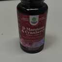 D Mannose with Cranberry Supplement - Potent D Mannose 1000mg Capsules for Kidney Defense Support & Cleanse and Urinary Tract Health for Women & Men - Bladder Health Supplement for Adults - 60 Count