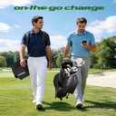 7-Way Golf Stand Bag - Lightweight Golf Club Bags with 7 Full-Length Dividers, Cooler, Rain Hood for Men and Women