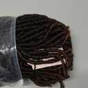 FAVE Soft Faux Locs Wig Synthetic Full Double Lace Dreadlock Wig Ombre Brown Braided Wigs for Black Women Dreads Wig for Women Natural Looking Big Head Friendly Natural Color,280g