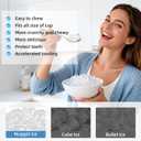 Nugget Ice Maker Countertop, Pebble Ice Machine with Soft Chewable Pellet Ice, 35Lbs/24H, Self-Cleaning, One-Click Operation for Kitchen, Office, Home, Stainless Steel Silver