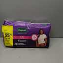 Depend Night Defense Adult Diapers, Incontinence & Postpartum Bladder Leak Underwear for Women, Disposable, Overnight, Large, Blush, 22 Count