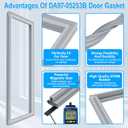 2 PACK DA97-05253B Refrigerator Door Gasket Compatible with Samsung Fridge