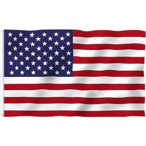 3x5 Ft American USA Flag Vivid Color Polyester Country Flag with Brass Grommets 2022 Qatar for Indoor Outdoor