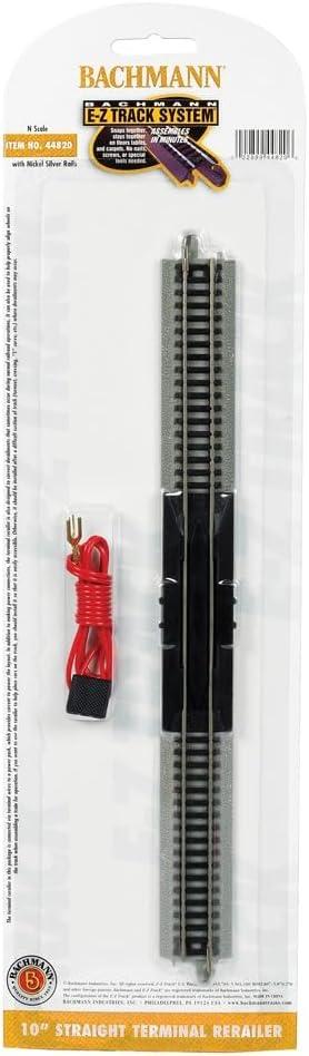 Bachmann 10" Straight Terminal Rerailer With Wire - N Scale