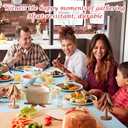 Natural Tree Trivet Set - 4 Wooden Hot Pot Holders, Heat Resistant Countertop Protectors for Christmas & Thanksgiving, Auto Unfold Space-Saving Design