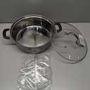 Shabu Shabu Pot, 4.5 Qt 304 Stainless Steel Hot Pot with Divider