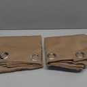 ChrisDowa 100% Blackout Curtains for Bedroom with Black Liner, 2 Thick Layers Total Blackout Thermal Insulated Grommet Small Window Curtains 2 Panels Set (Cappuccino, 42 x 54 Inch)