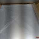 LOAAO 24X32 Inch Brushed Nickel Bathroom Mirror, Rounded Rectangle Silver Metal Frame Mirror, Brushed Nickel, Anti-Rust, Shatter Proof, Hangs Horizontally or Vertically