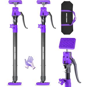Quality Steel Cabinet Jacks for Installing Cabinets, 3rd Hand Support System 200LB, Adjustable Support Pole Jack 23.6-45.3 in, Perfect for Cabinet Lift Installation Tools, Quick Support Rod, 2-Pack